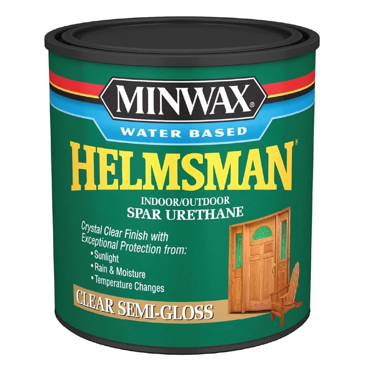 Lac rezistent la apa Minwax® Helmsman® Spar Urethane, Clear Semi-Gloss, 0.946 l