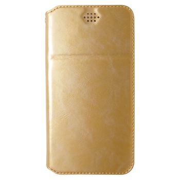 Husa tip carte cu stand Dux Ducis Every Mediu (5.2-5.5 inch) aurie pentru Allview X4 Soul Infinity L, N, S, Z Husa tip carte cu stand Dux Ducis Every Mediu (5.2-5.5 inch) aurie pentru Allview X4 Soul Infinity L, N, S, Z