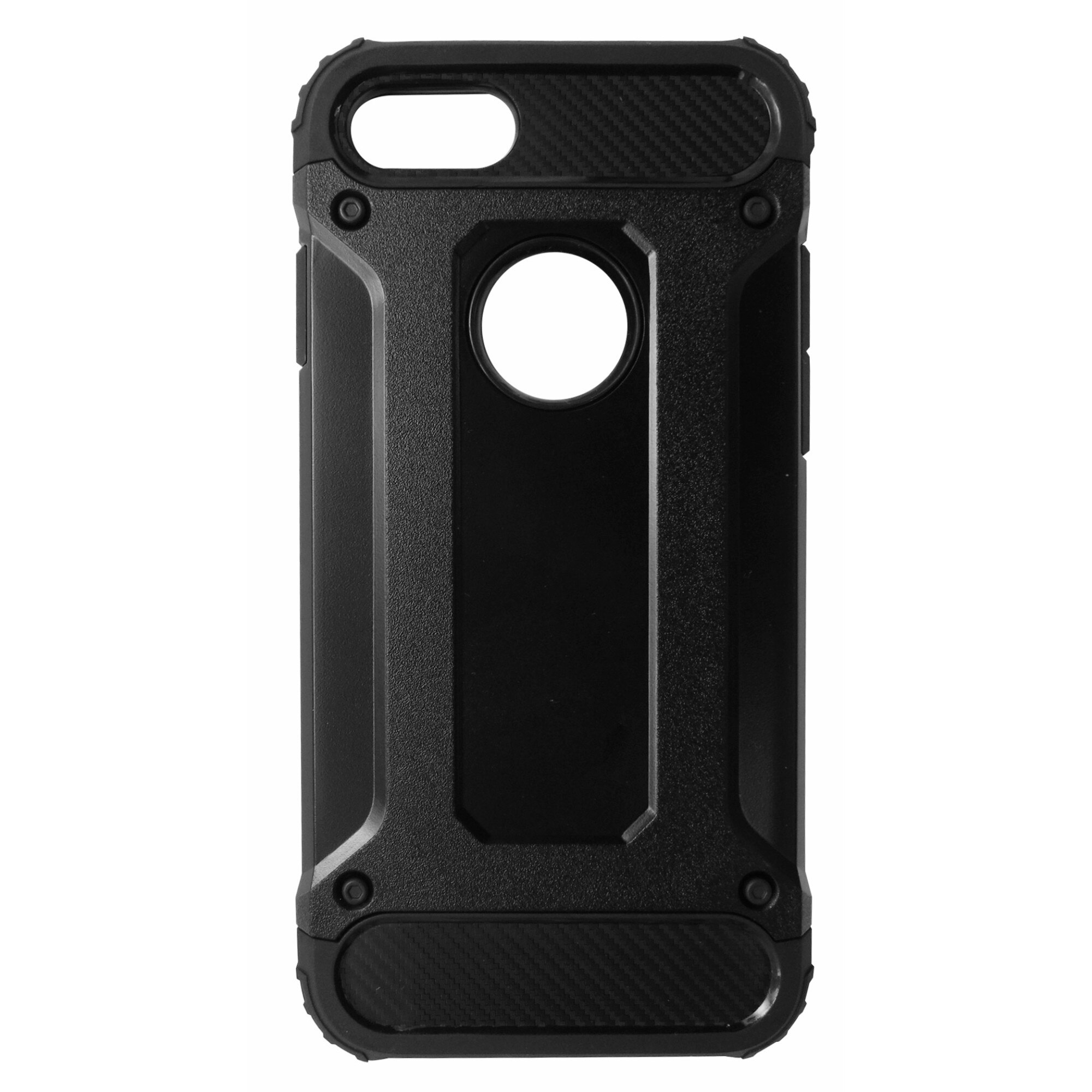 Husa Forcell Armor plastic + silicon neagra pentru Apple iPhone 7, 8