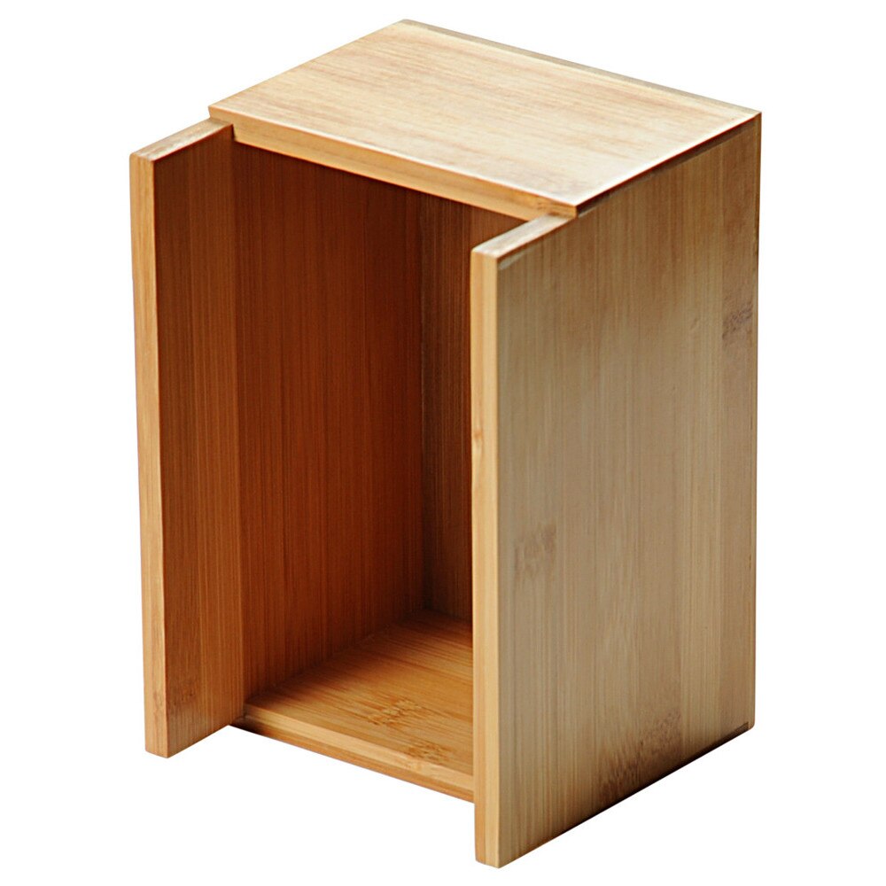 Suport de servetele, Kesper, 12 x 18 x 18 cm, Lemn de bambus, Maro