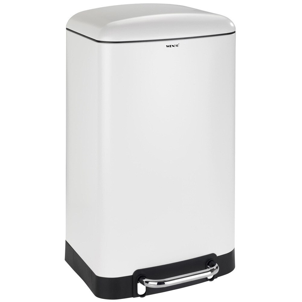 Cos de gunoi Studio Easy Close, Wenko, Otel, 30L, Alb