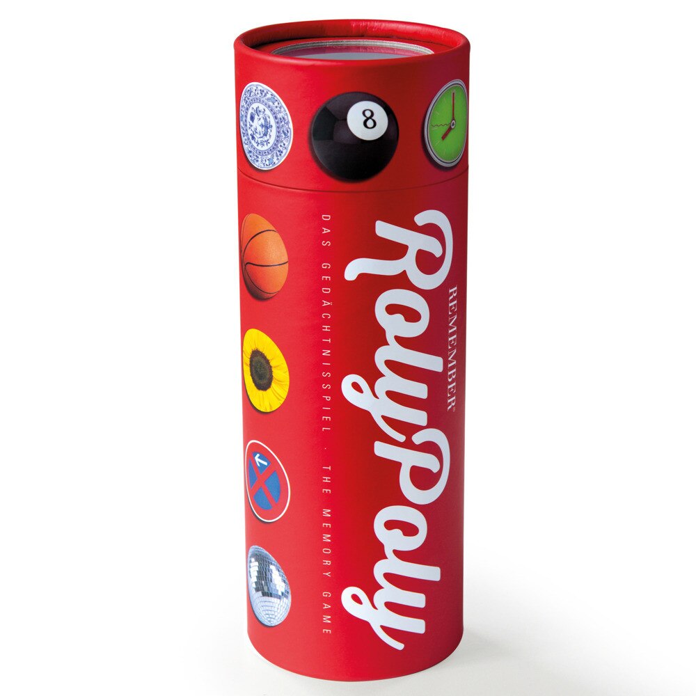 Joc de memorie Remember Roly Poly, Carton, Rosu