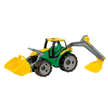 Tractor cu cupa si excavator Lena 02080 din plastic Gigant 102cm sustine 100kg Tractor cu cupa si excavator Lena 02080 din plastic Gigant 102cm sustine 100kg