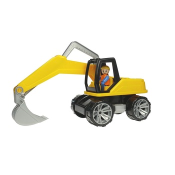 Excavator Lena 04411Truxx din plastic cu figurina 40cm Excavator Lena 04411Truxx din plastic cu figurina 40cm