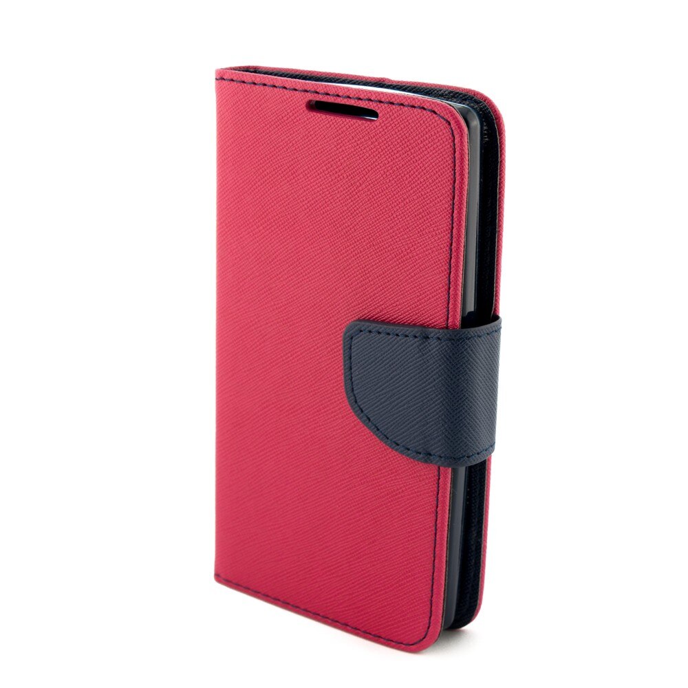 Husa LG L Spirit H440N, piele eco, fancy, roz