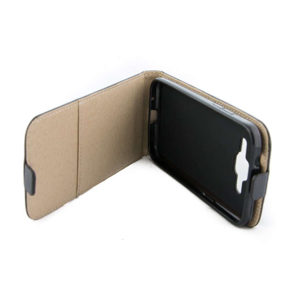 Husa Samsung Galaxy Core Prime G360, piele eco, slim pocket, negru