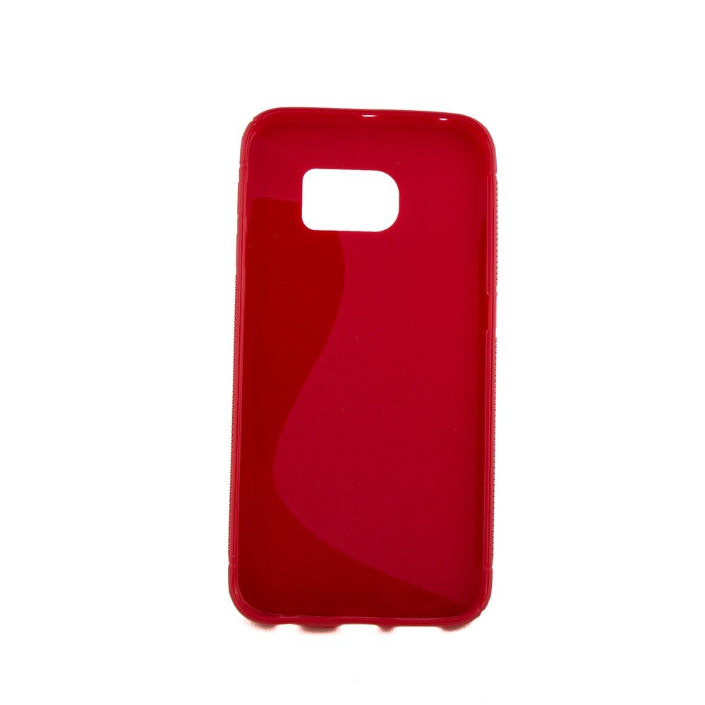 Husa Samsung Galaxy S6 Edge G925, S Line, silicon, rosu