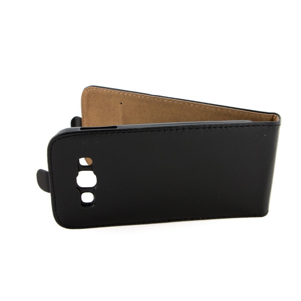 Husa Samsung Galaxy E5 E500, piele eco, flexi, neagra