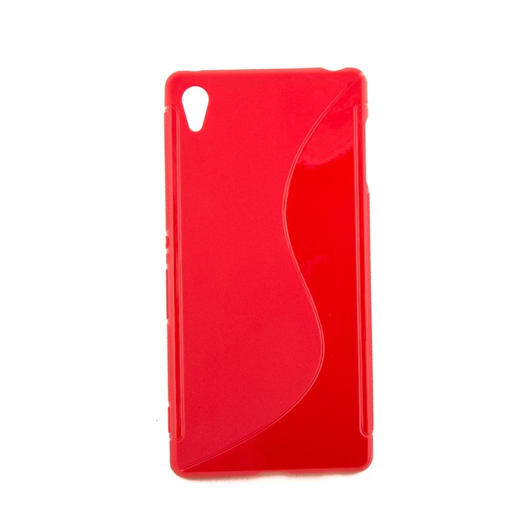 Капак Sony Ericsson Xperia Z4, S Line, Silicon, червен