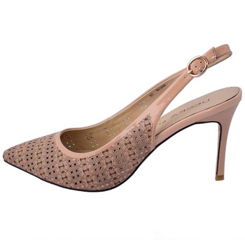 Pantofi decupati dama, din piele naturala, marca Deska, 33239--03-33, bej, Bej Pantofi decupati dama, din piele naturala, marca Deska, 33239--03-33, bej, Bej