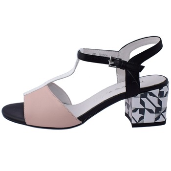 Sandale dama, din piele naturala, marca Deska, 33265-92-33, roz cu negru, Roz/Negru, 35 Sandale dama, din piele naturala, marca Deska, 33265-92-33, roz cu negru, Roz/Negru, 35