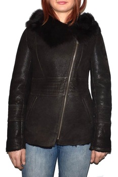 Cojoc dama, din blana naturala, marca Kurban, 7-02-95, maro, Maro, S Cojoc dama, din blana naturala, marca Kurban, 7-02-95, maro, Maro, S