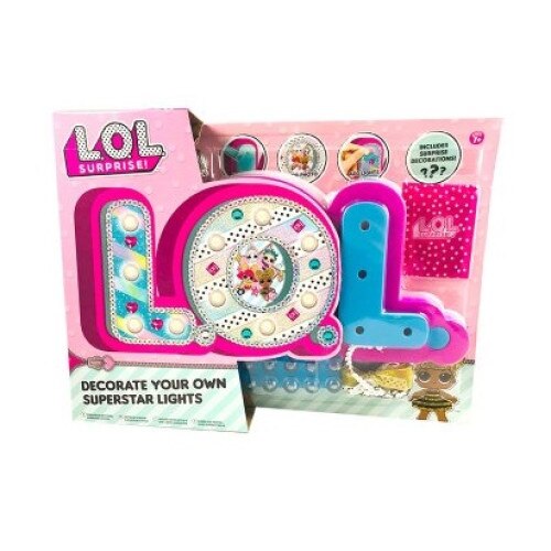 Cuvant volumetric LOL surprise luminos LED din burete cu baterii