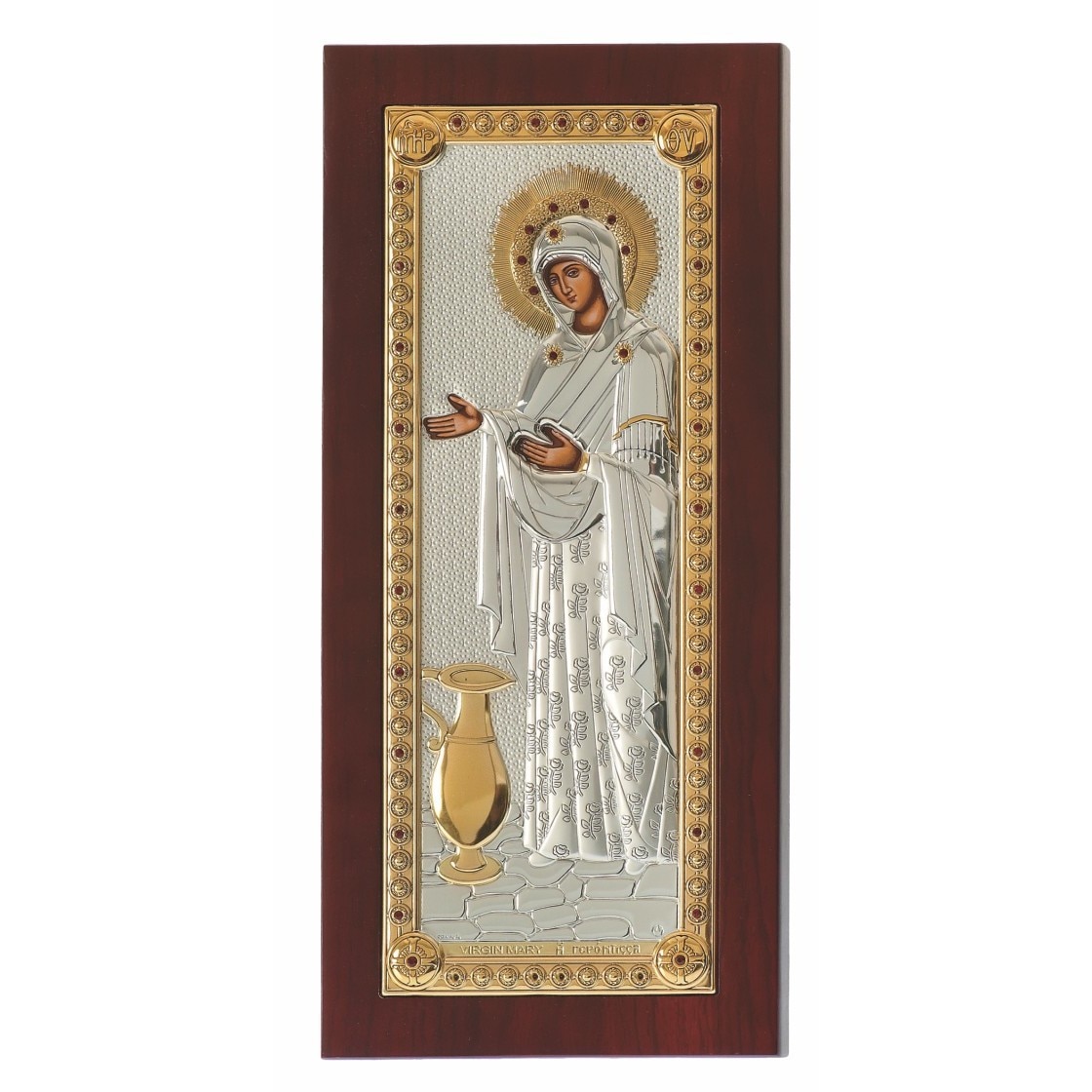 Icoana Sporul Casei, Foita Argint 925 si Aur, 8.5x16cm