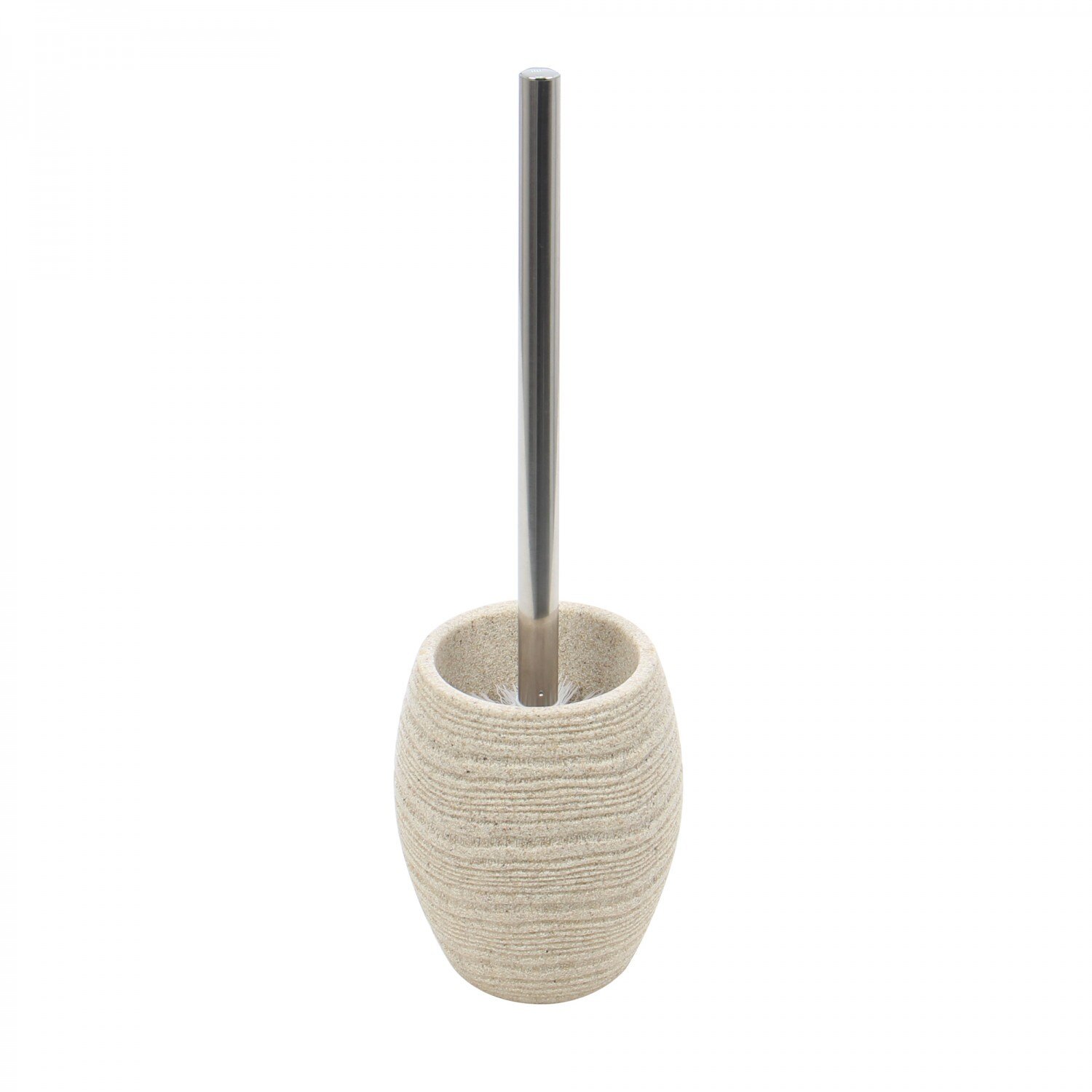 Set Suport +Perie iMK® pentru toaleta , Crem, 12 x 12 x 40 cm