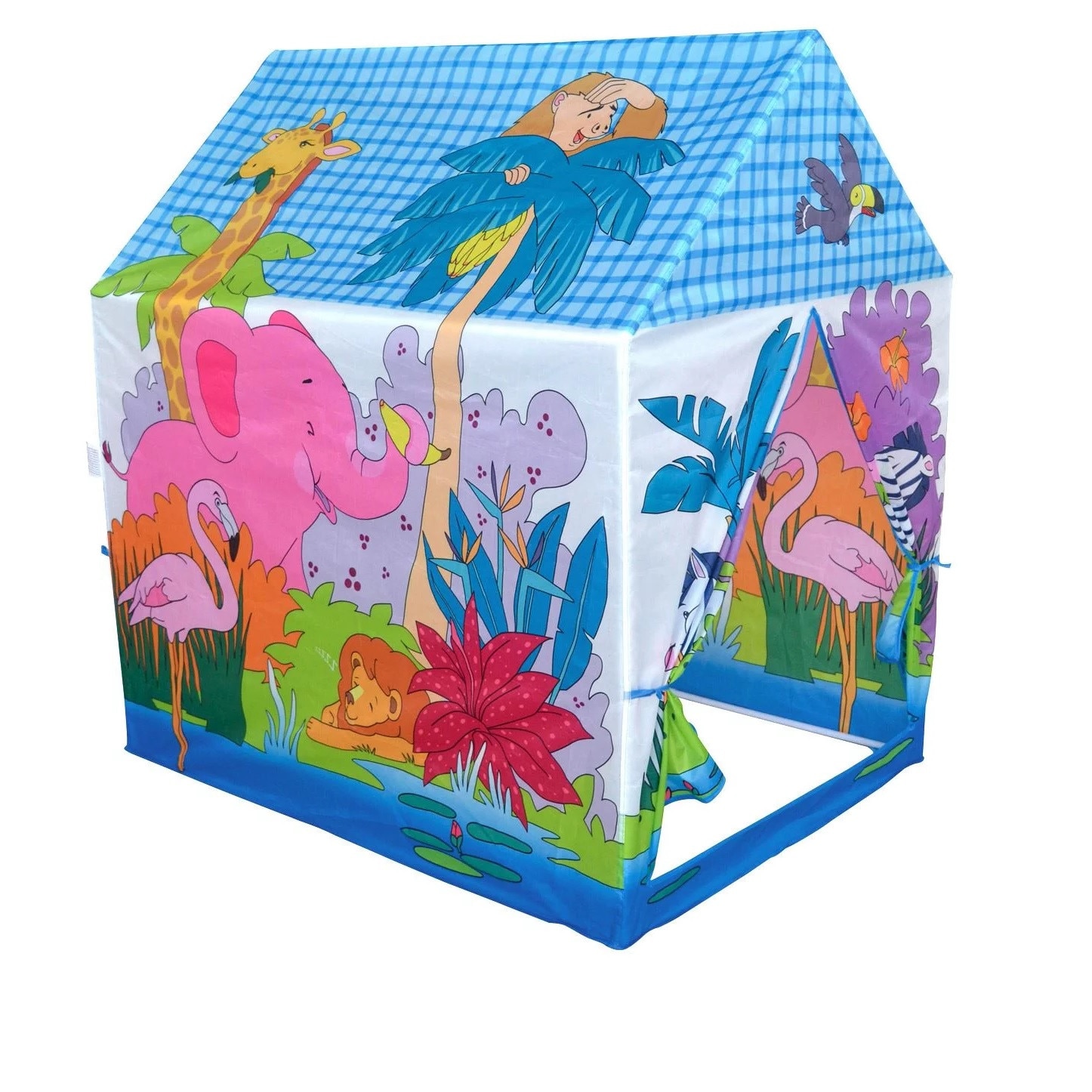 Cort in forma de casuta pentru copii Zola®, multicolor, 95x72x102 cm