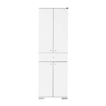 Dulap Adore Diamond, 4 usi, 1 sertar, Alb, 60x187x40 cm Dulap Adore Diamond, 4 usi, 1 sertar, Alb, 60x187x40 cm