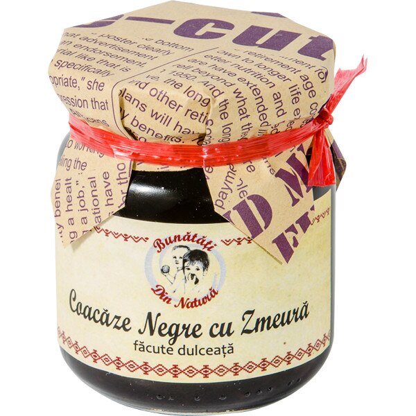 Dulceata de Coacaze cu Zmeura 250gr Bunatati din Natura produs 100% natural