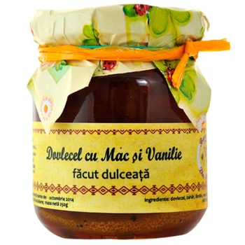 Dulceata de Dovlecel cu mac si pastai de vanilie 250g Bunatati din Natura produs 100% natural gourmet Dulceata de Dovlecel cu mac si pastai de vanilie 250g Bunatati din Natura produs 100% natural gourmet