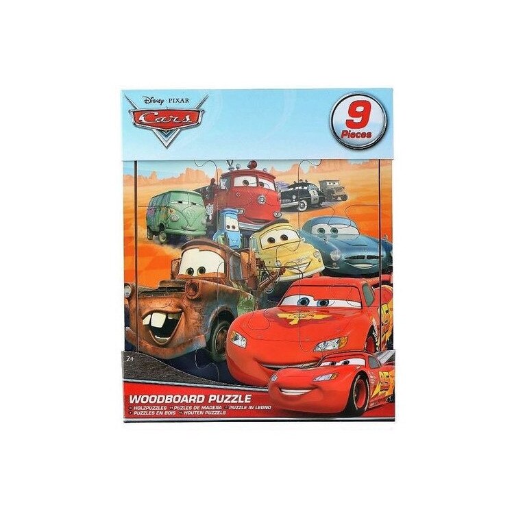 Puzzle din lemn Disney, cu piese gigant, cars