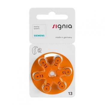 Siemens Signia 13MF Hg 0% Baterii pentru aparate auditive 1.45V Set 1x Blister Siemens Signia 13MF Hg 0% Baterii pentru aparate auditive 1.45V Set 1x Blister