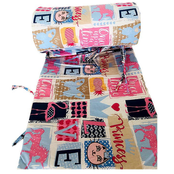 Aparatoare protectii laterale pat pufoase 120x60, printesa