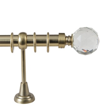 Galerie simpla Kula Crystal,grosime 25mm, gold, 180 cm Galerie simpla Kula Crystal,grosime 25mm, gold, 180 cm