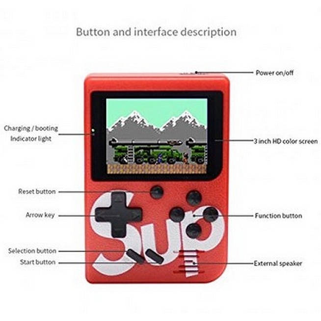 Consola Retro Jocuri Portabila 400 Pre IInstalled Games, Nostalgic SUP