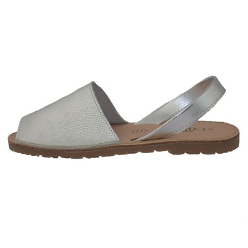 Sandale dama, din piele naturala, marca Carmela, 65618-18-44, argintiu, Argintiu, 35 Sandale dama, din piele naturala, marca Carmela, 65618-18-44, argintiu, Argintiu, 35