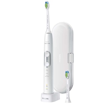 Periuta de dinti sonica Philips Sonicare Protective Clean HX6877/29 cu senzor presiune, 3 moduri, 2 capete de periere, Numar de miscari/minut 62000, Toc de transport, 1 incarcator, Alb/Argintiu Periuta de dinti sonica Philips Sonicare Protective Clean HX6877/29 cu senzor presiune, 3 moduri, 2 capete de periere, Numar de miscari/minut 62000, Toc de transport, 1 incarcator, Alb/Argintiu