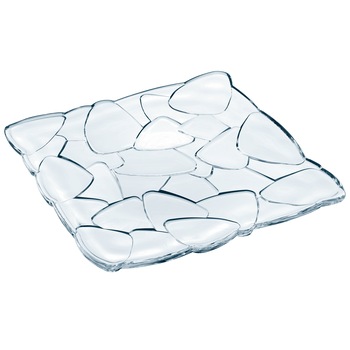 Platou patrat Nachtmann, model Petals, sticla cristalina, 28 cm Platou patrat Nachtmann, model Petals, sticla cristalina, 28 cm