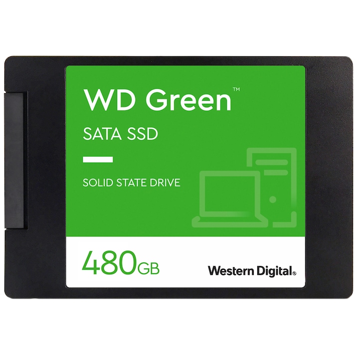WD Green WDS480G2G0A SSD meghajtó, 480 GB, 2,5", SATA III