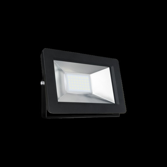 Proiector led 20 w , lumina rece ( 6000 k )1350 lm, ip 65 , clasa a++, carcasa aluminiu neagra