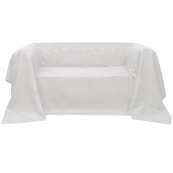Husa din velur micro-fibra pentru canapea, 140 x 210 cm, crem Husa din velur micro-fibra pentru canapea, 140 x 210 cm, crem