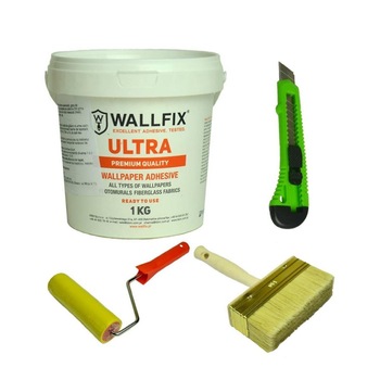 Set unelte pentru tapetat cu adeziv 1KG Set unelte pentru tapetat cu adeziv 1KG