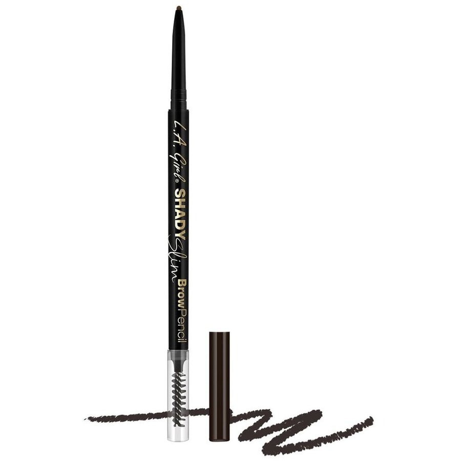 Creion definere sprancene L.A Girl Shady Slim Brow Pencil, 0.08g - 359 Blackest Brown