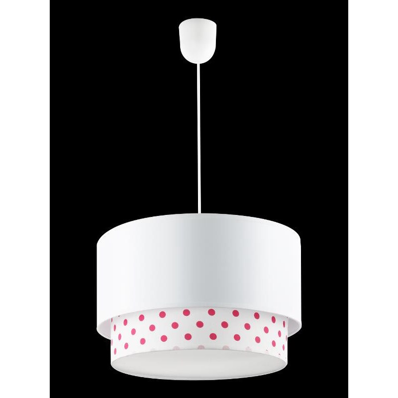 Lampa suspendata Happy Lampex, E27, 1x60 W, Alb