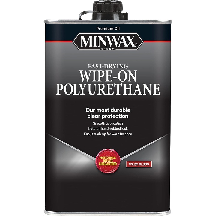 Lac pentru lemn pe baza de ulei Minwax® Wipe-On Poly, Warm Gloss 473ml