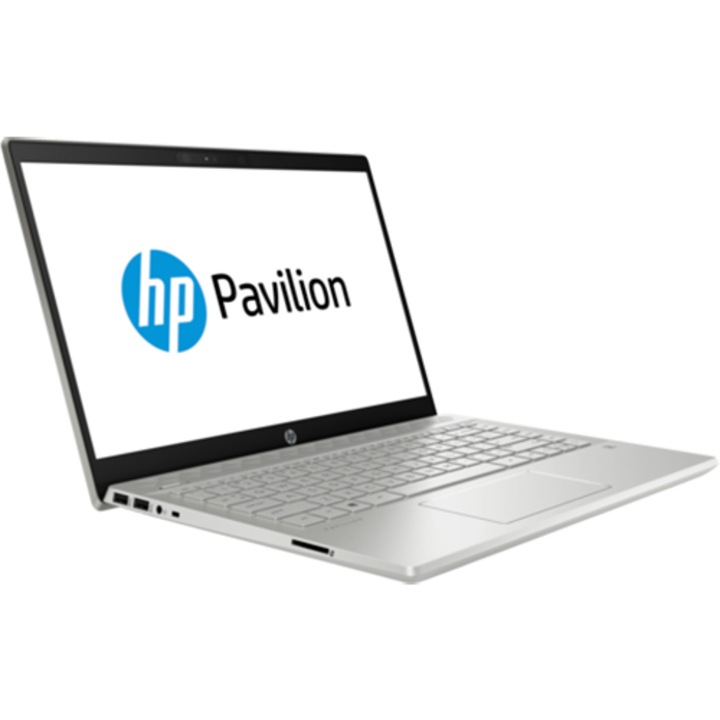 HP Pavilion 14-CE0000NH FHD AG laptop, Core i5 8250U, 8GB, 1 TB HDD + 128 GB SSD, Nvidia GF MX130, DOS, Magyar billentyűzet, Ezüst