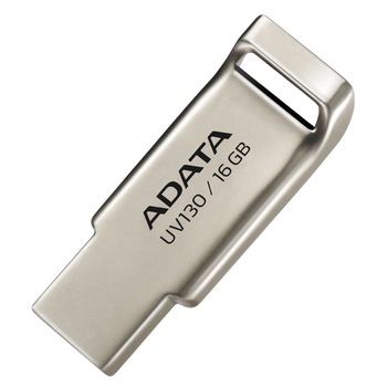 Memorie USB ADATA UV130, 16GB, USB 2.0, Auriu Memorie USB ADATA UV130, 16GB, USB 2.0, Auriu