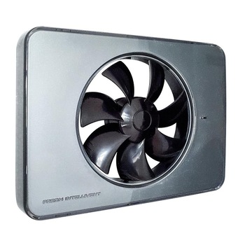 Ventilator baie FRESH Intellivent 2.0 titan cu elice neagra, Garantie 5 ani, Silentios, Timer reglabil, Auto-control al umiditatii, Functionare silentioasa Consum 5 W, 134 mc/h, Maxim 21 dB(A), Fabricatie Suedia Ventilator baie FRESH Intellivent 2.0 titan cu elice neagra, Garantie 5 ani, Silentios, Timer reglabil, Auto-control al umiditatii, Functionare silentioasa Consum 5 W, 134 mc/h, Maxim 21 dB(A), Fabricatie Suedia