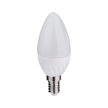 Bec Led Lumanare E14, model C37, 6W=50W, 2700K, lumina calda Bec Led Lumanare E14, model C37, 6W=50W, 2700K, lumina calda