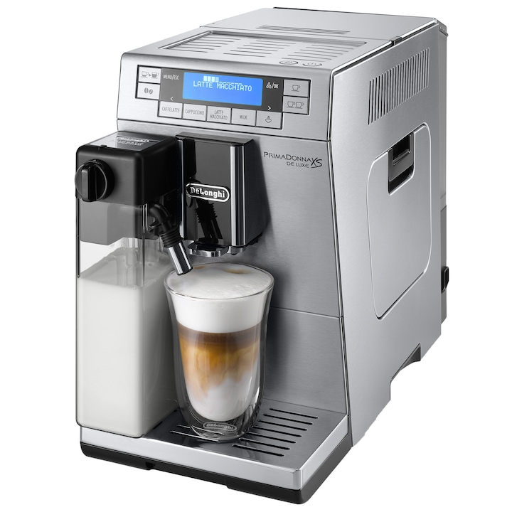 DeLonghi PrimaDonna ETAM 36.365 M Automata kávéfőző, 1450 W, 15 bar, 1.3 L, Ezüst