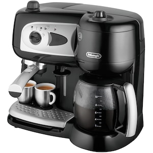 De'Longhi EMKP42.B Alicia PLUS - Cafetière Électrique Moka 2-4 Tasses, 450W, Noir/Argent - Programmable