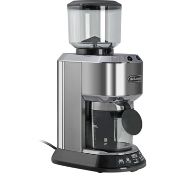 Rasnita de cafea De'Longhi Dedica KG 521 M, 150 W, 350 g, Negru, Argintiu Rasnita de cafea De'Longhi Dedica KG 521 M, 150 W, 350 g, Negru, Argintiu
