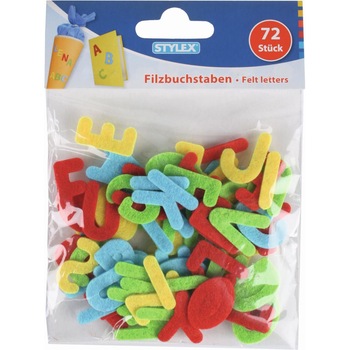 Set 72 litere din fetru Stylex Set 72 litere din fetru Stylex