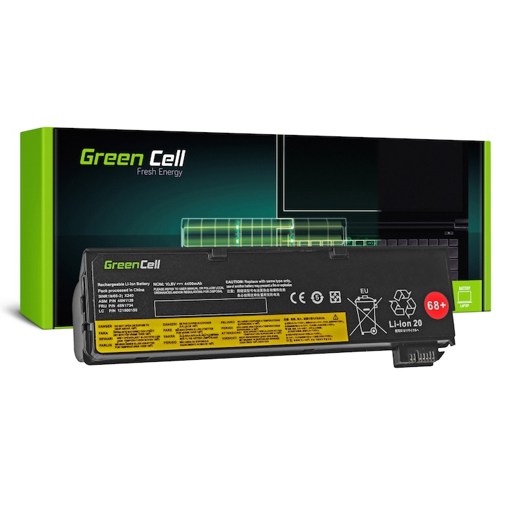 Батерия за лаптоп Green Cell, За Lenovo ThinkPad X240 Touch, ThinkPad L450 / T440 / T440s / T450 / T450s / X240B / X240s