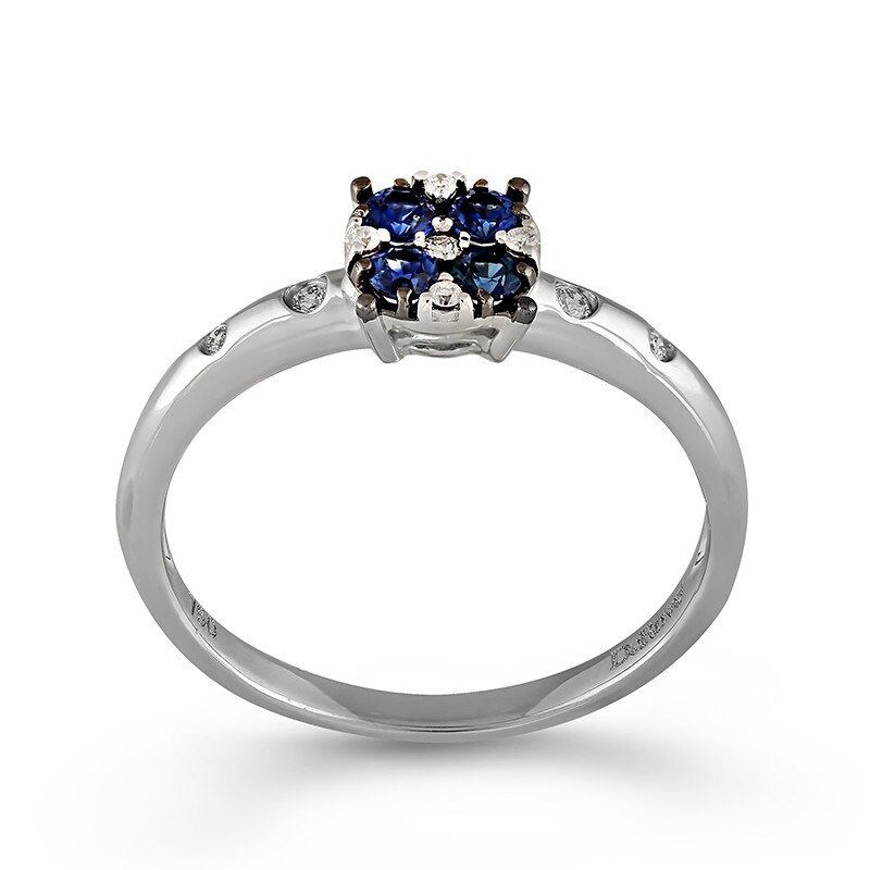 Inel Deruvo Aur 18k Diamante, Safire, 50 R30345-W