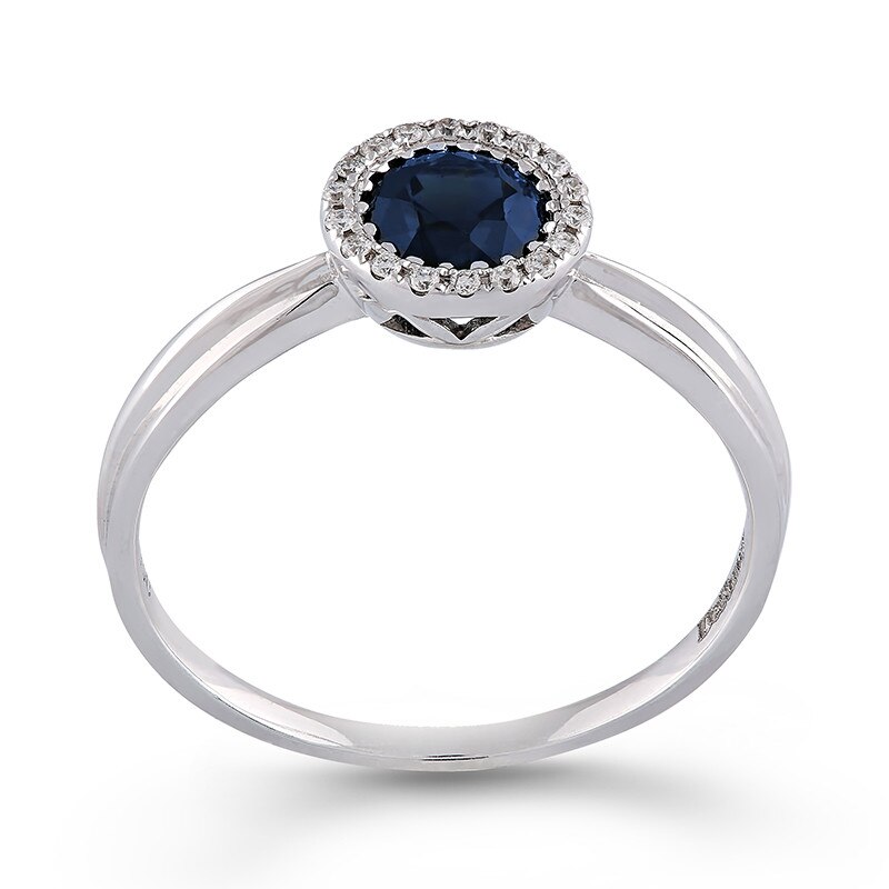 Inel Deruvo Aur 18k Diamante, Safir, 52 R30097-W