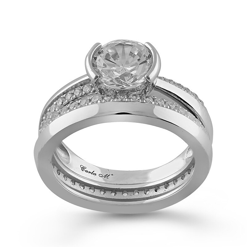 Inel Logodna Carla M* Argint 925 CZ, 53 OR12755RW